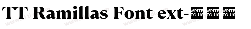 TT Ramillas Font ext字体转换